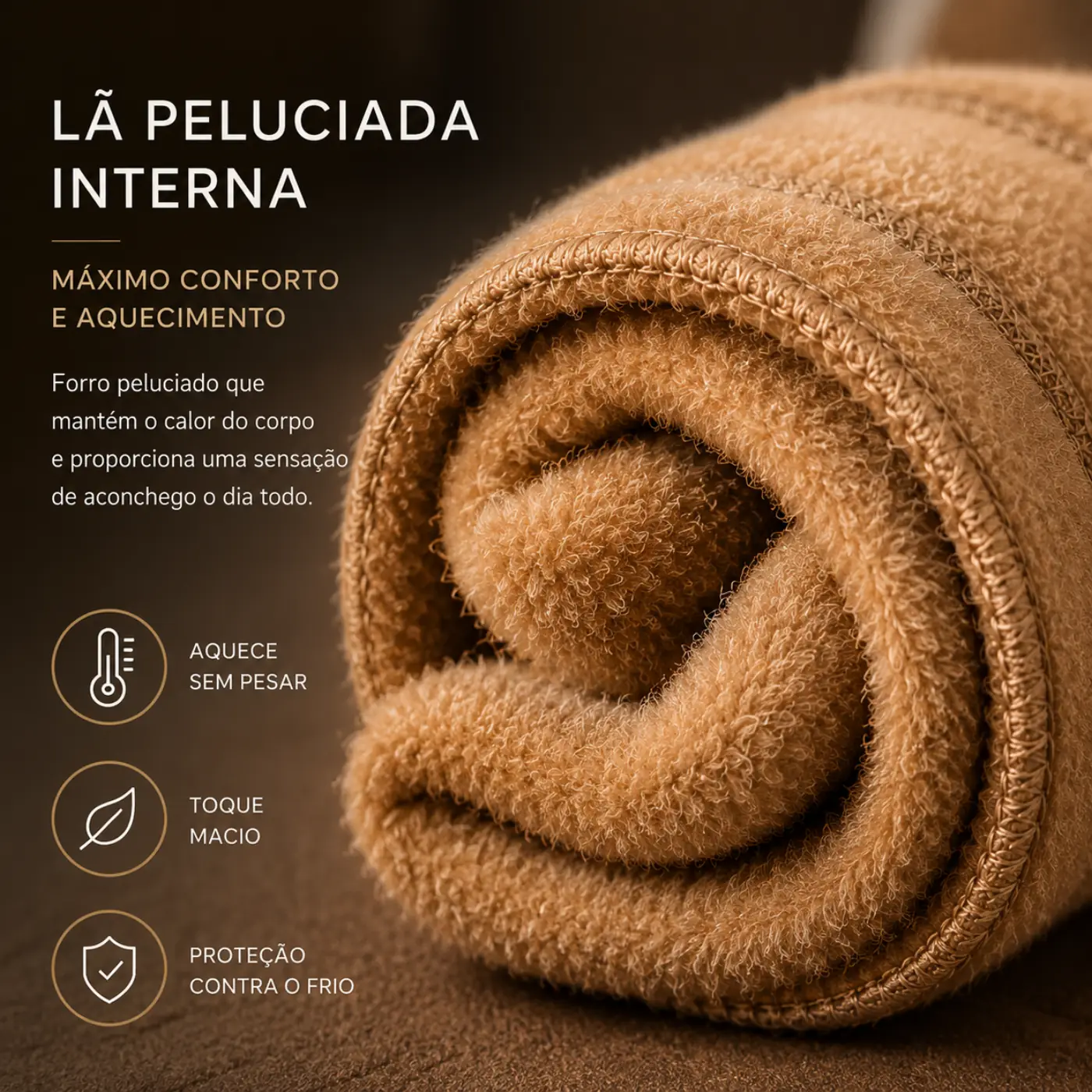 Lã peluciada interna